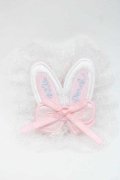 Nile Perch / ワッペン バレッタ&ブローチ   白Ｘピンク I-25-09-27-048-LO-AC-SA-ZI
