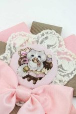 画像3: Royal Princess Alice / Catロゼット  ピンクｘブラウン I-25-09-27-060-LO-ZA-SA-ZI (3)