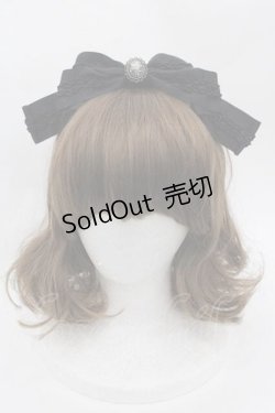 画像1: Innocent World / カメオリボンカチューシャ  黒 I-25-09-27-008-IW-AC-SA-ZI