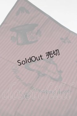 画像2: nikaism / 「Trick Me! Treat Me!」ハンカチ  レッドストライプ I-25-09-27-061-GO-ZA-SA-ZI