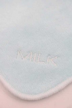 画像4: MILK / 刺繍ハンドタオル  サックス I-25-09-27-062-ML-ZA-SA-ZI