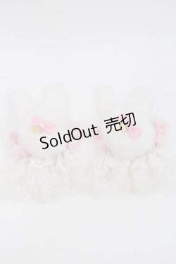 画像1: Angelic Pretty / Bunny Pomponお袖とめ  白Ｘピンク I-25-09-27-068-AP-ZA-SA-ZI