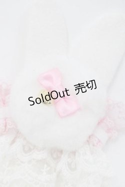 画像3: Angelic Pretty / Bunny Pomponお袖とめ  白Ｘピンク I-25-09-27-068-AP-ZA-SA-ZI