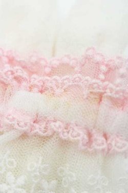 画像4: Angelic Pretty / Bunny Pomponお袖とめ  白Ｘピンク I-25-09-27-068-AP-ZA-SA-ZI