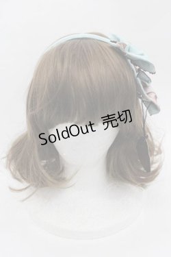 画像2: ALICE and the PIRATES / Tricky Nightmare Factory柄２コリボンカチューシャ  ミント I-25-09-27-009-PA-AC-SA-ZI