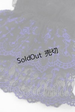 画像2: Moi-meme-Moitie / ホーリークロスレースアームカバー  黒Ｘ青 I-25-09-27-071-MO-ZA-SA-ZI