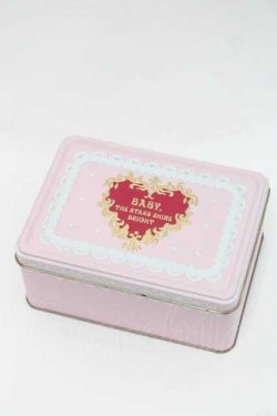 画像1: BABY,THE STARS SHINE BRIGHT / オリジナル缶  ピンクＸ白 I-25-09-27-074-BA-AC-SA-ZI