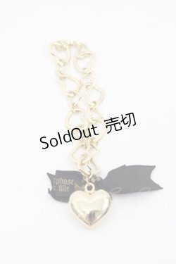 画像2: metamorphose / ハートチェーンリボンバッグチャーム  ゴールドＸ黒 I-25-09-27-081-ME-AC-SA-ZI