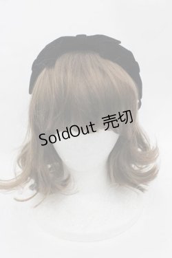 画像2: Amavel / 別珍リボンカチューシャ  黒 I-25-09-27-010-CA-AC-SA-ZI