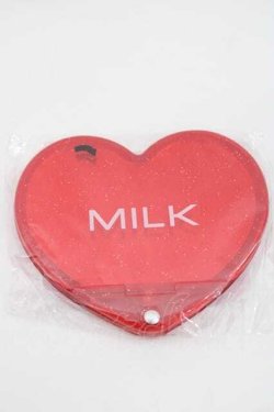 画像1: MILK / ノベルティハートミラー  レッド I-25-09-27-083-ML-ZA-SA-ZI