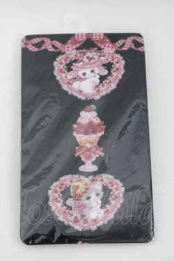 画像1: Royal Princess Alice / Strawberry Sweets・飴ノ森ふみかコラボタイツ  黒 I-25-09-27-086-LO-ZA-SA-ZI