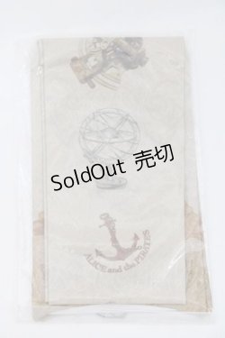 画像1: ALICE and the PIRATES / Little dreaming sailor 屋根裏部屋のちいさな冒険 柄オーバーニーソックス  ブラウン I-25-09-27-087-PA-ZA-SA-ZI