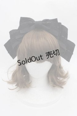 画像1: Innocent World / アリスリボンドレスカチューシャ  黒 I-25-09-27-011-IW-AC-SA-ZI