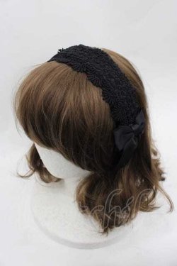 画像1: m petit by misako / TT*AMレースカチューシャ  黒 I-25-09-27-002-LO-AC-SA-ZI