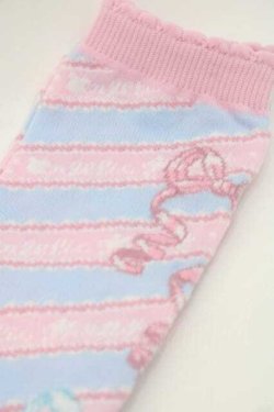画像3: Angelic Pretty / Melody Toysオーバーニー  サックスＸピンク I-25-09-27-094-AP-ZA-SA-ZI