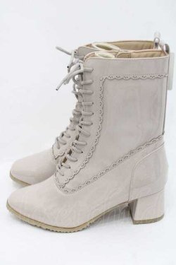画像2: axes femme / レースアップレインブーツ S ベージュ I-25-09-27-102-AX-SK-SA-ZI