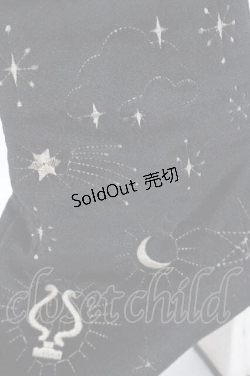画像4: 【SALE】axes femme POETIQUE / 天体モチーフ刺繍ベロアブーツ M ブラック I-25-09-27-103-AX-SH-SA-ZT386 (4)