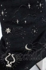 画像4: 【SALE】axes femme POETIQUE / 天体モチーフ刺繍ベロアブーツ M ブラック I-25-09-27-103-AX-SH-SA-ZT386 (4)