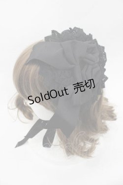 画像1: BABY,THE STARS SHINE BRIGHT / ローズリボンキャノティエ  黒 I-25-09-27-013-BA-AC-SA-ZI