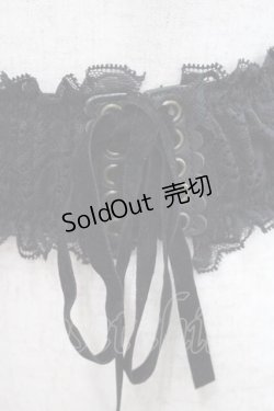画像3: axes femme / Wレースアップレースベルト  黒 I-25-09-27-108-AX-ZA-SA-ZI
