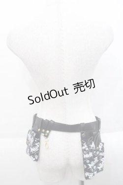 画像2: NieR Clothing / ポーチ付きベルト  ブラック I-25-09-27-109-PU-ZA-SA-ZI