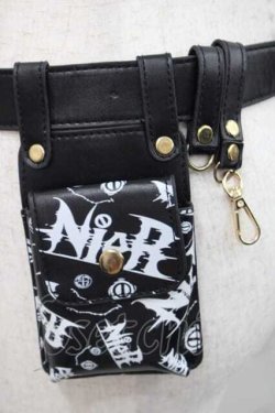 画像3: NieR Clothing / ポーチ付きベルト  ブラック I-25-09-27-109-PU-ZA-SA-ZI