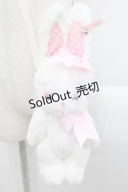 画像2: Angelic Pretty / Dreamyリリカルバニーぬいぐるみポーチ  白Ｘピンク I-25-09-27-110-AP-ZA-SA-ZI