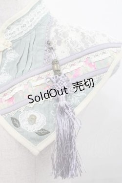 画像4: Ozz oneste / タッセルデザインつけ襟  ミントＸラベンダー I-25-09-27-111-OO-ZA-SA-ZI