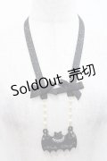 Enchantlic Enchantilly / こうもりネックレス  黒Ｘ青 I-25-09-27-115-LO-AC-SA-ZI