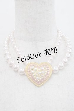 画像1: JESUS DIAMANTE / アントワネットハートネックレス  ピンクＸゴールド I-25-09-27-117-JE-AC-SA-ZI