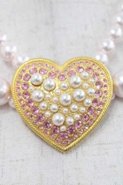 画像2: JESUS DIAMANTE / アントワネットハートネックレス  ピンクＸゴールド I-25-09-27-117-JE-AC-SA-ZI