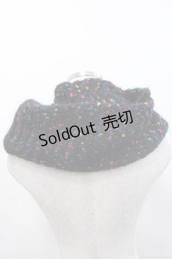 画像2: PINK HOUSE / リボンモチーフスヌード  ブラック I-25-09-27-120-LO-ZA-SA-ZI