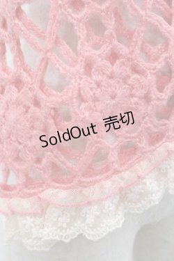 画像3: LIZ LISA / 10th ANNIVERSARYニットストール  ピンクＸ白 I-25-09-27-121-LO-ZA-SA-ZI