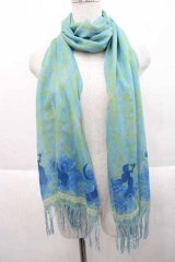 axes femme POETIQUE / アラジン/ストール  グリーン I-25-09-27-123-AX-ZA-SA-ZI