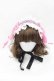 画像2: Royal Princess Alice / Strawberry Sweets 飴ノ森ふみかコラボロップイヤーヘッドドレス  黒Ｘピンク I-25-09-27-015-LO-AC-SA-ZI (2)