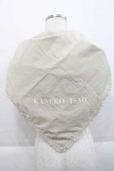 KANEKO ISAO / ロゴ大判ストール  ベージュ I-25-09-27-125-EL-ZA-SA-ZI