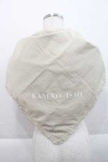 画像1: KANEKO ISAO / ロゴ大判ストール  ベージュ I-25-09-27-125-EL-ZA-SA-ZI (1)