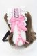 画像3: Royal Princess Alice / Strawberry Sweets 飴ノ森ふみかコラボロップイヤーヘッドドレス  黒Ｘピンク I-25-09-27-015-LO-AC-SA-ZI (3)