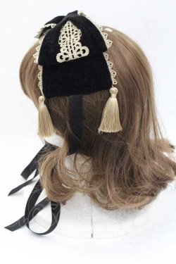 画像3: axes femme kawaii / タッセル付リボンヘッドドレス  黒 I-25-09-27-016-AX-AC-SA-ZI