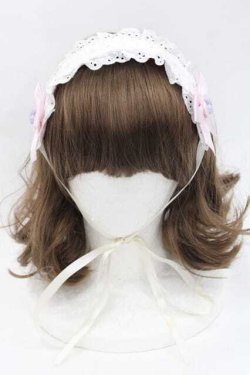 画像2: Nile Perch / くまさんリボンはしごレースリボンヘッドドレス  白Ｘラベンダー I-25-09-27-018-LO-AC-SA-ZI