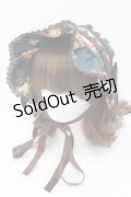 axes femme kawaii / アンティークローズ柄ハーフボンネット  グリーン I-25-09-27-019-AX-AC-SA-ZI