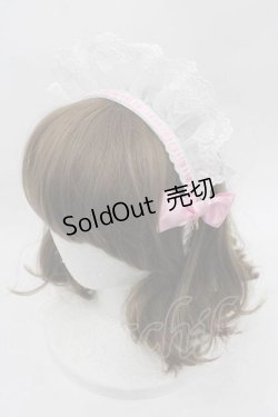 画像1: Angelic Pretty / メイド風カチューシャ  白Ｘピンク I-25-09-27-003-AP-AC-SA-ZI