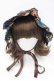 画像2: axes femme kawaii / アンティークローズ柄ハーフボンネット  グリーン I-25-09-27-019-AX-AC-SA-ZI (2)