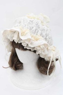 画像1: Hoshibako Works / スイートドリームナイトキャップ  生成り I-25-09-27-020-LO-AC-SA-ZI