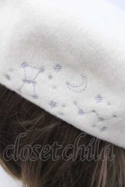 画像5: axes femme / 冬の星座刺繍ベレー 57.5cm キナリ I-25-09-27-021-AX-AC-SA-ZI
