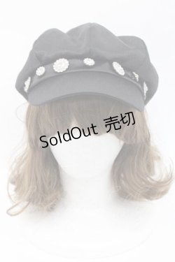 画像2: Swankiss / ビジューキャスケット  ブラック I-25-09-27-026-CA-AC-SA-ZI