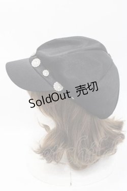 画像3: Swankiss / ビジューキャスケット  ブラック I-25-09-27-026-CA-AC-SA-ZI