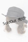 m petit by misako / AMブレードカンカン帽  黒 I-25-09-27-027-LO-AC-SA-ZI