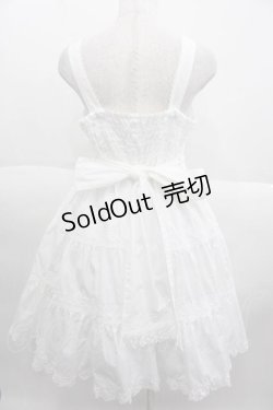 画像2: metamorphose / 木漏れ日のトロイメライ ティアードジャンパースカート 1 白 I-25-09-30-047-ME-OP-SA-ZI