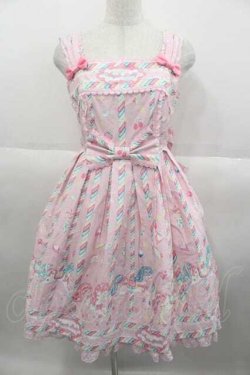画像1: Angelic Pretty / Sugary Carnivalジャンパースカート  ピンク I-25-09-30-049-AP-OP-SA-ZI